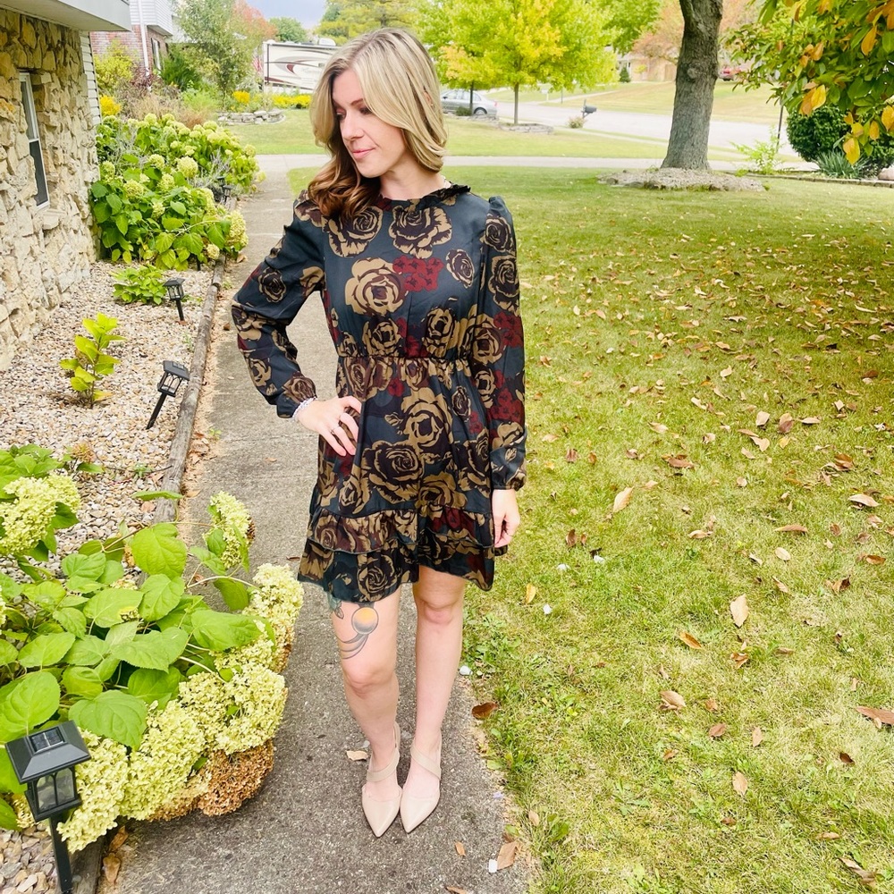 Elegant Dress with Long Sleeves